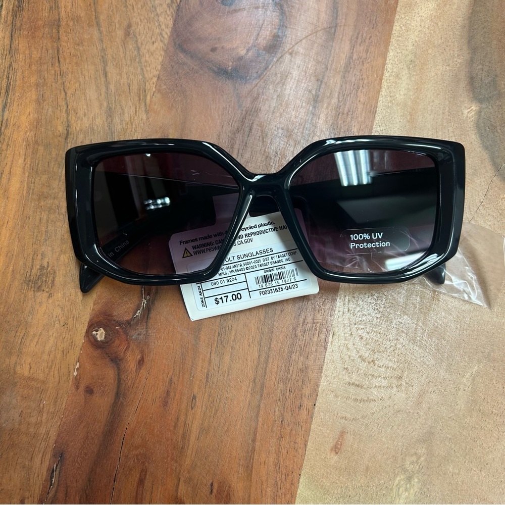 A New Day Square Sunglasses- Black